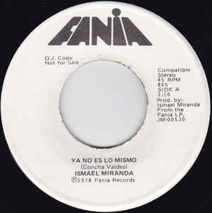 Ya No Es Lo Mismo / Pal Monte (Vinyl, 7