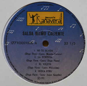 Salsa Ritmo Caliente Vol 2 (Vinyl, LP, Album) portada de album